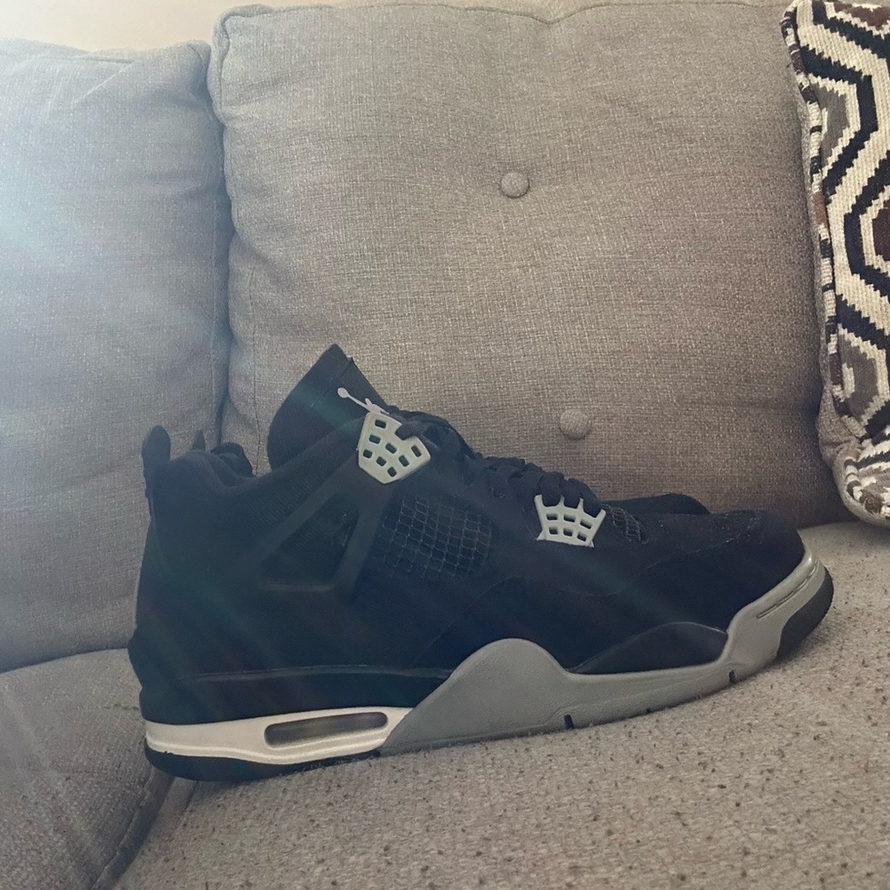 Jordan Black and Gray Women's Sneakers